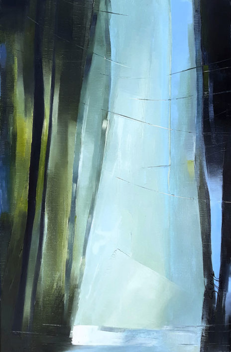 » HOPE I » 92×65 huile au couteau sur toile de lin